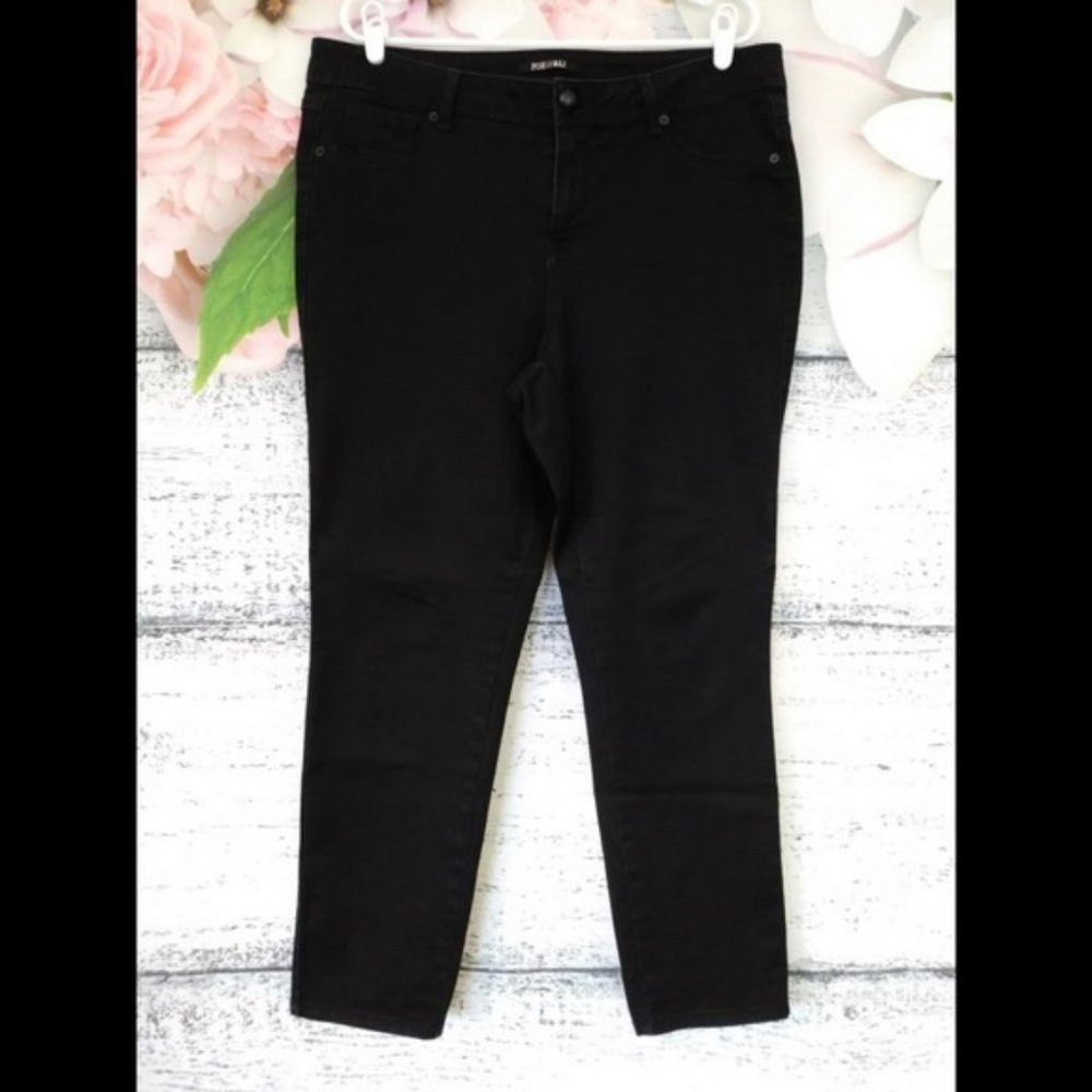 Roz & Ali Black Straight Leg Jeans 16 Short